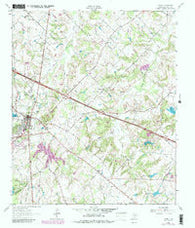 Canton Texas Historical topographic map, 1:24000 scale, 7.5 X 7.5 Minute, Year 1962