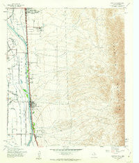 Canutillo Texas Historical topographic map, 1:24000 scale, 7.5 X 7.5 Minute, Year 1955