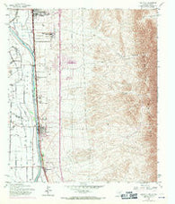Canutillo Texas Historical topographic map, 1:24000 scale, 7.5 X 7.5 Minute, Year 1955