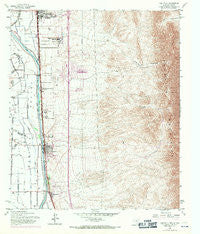 Canutillo Texas Historical topographic map, 1:24000 scale, 7.5 X 7.5 Minute, Year 1955