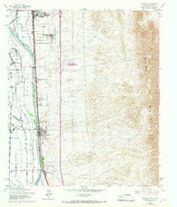 Canutillo Texas Historical topographic map, 1:24000 scale, 7.5 X 7.5 Minute, Year 1955