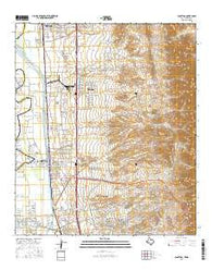 Canutillo Texas Current topographic map, 1:24000 scale, 7.5 X 7.5 Minute, Year 2016