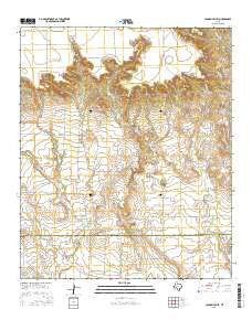 Canyon Valley Texas Current topographic map, 1:24000 scale, 7.5 X 7.5 Minute, Year 2016