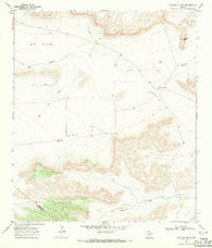 Cap Rock Butte Texas Historical topographic map, 1:24000 scale, 7.5 X 7.5 Minute, Year 1968