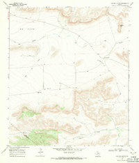 Cap Rock Butte Texas Historical topographic map, 1:24000 scale, 7.5 X 7.5 Minute, Year 1968