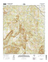 Cap Mountain Texas Current topographic map, 1:24000 scale, 7.5 X 7.5 Minute, Year 2016