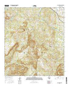 Cap Mountain Texas Current topographic map, 1:24000 scale, 7.5 X 7.5 Minute, Year 2016
