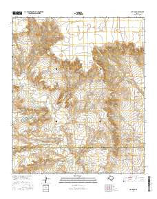 Cap Rock Texas Current topographic map, 1:24000 scale, 7.5 X 7.5 Minute, Year 2016