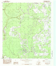 Capers Ridge Texas Historical topographic map, 1:24000 scale, 7.5 X 7.5 Minute, Year 1984