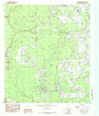 Capers Ridge Texas Historical topographic map, 1:24000 scale, 7.5 X 7.5 Minute, Year 1984