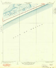 Caplen Texas Historical topographic map, 1:31680 scale, 7.5 X 7.5 Minute, Year 1933