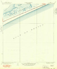 Caplen Texas Historical topographic map, 1:31680 scale, 7.5 X 7.5 Minute, Year 1933