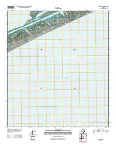 Caplen Texas Historical topographic map, 1:24000 scale, 7.5 X 7.5 Minute, Year 2010
