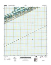 Caplen Texas Historical topographic map, 1:24000 scale, 7.5 X 7.5 Minute, Year 2013