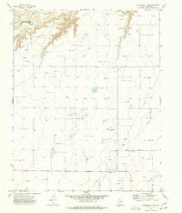 Capps Switch NW Texas Historical topographic map, 1:24000 scale, 7.5 X 7.5 Minute, Year 1974