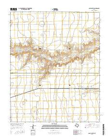 Capps Switch Texas Current topographic map, 1:24000 scale, 7.5 X 7.5 Minute, Year 2016