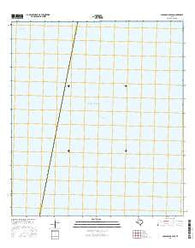 Carancahua Pass Texas Current topographic map, 1:24000 scale, 7.5 X 7.5 Minute, Year 2016