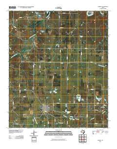 Carbon Texas Historical topographic map, 1:24000 scale, 7.5 X 7.5 Minute, Year 2010