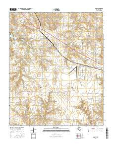 Carey Texas Current topographic map, 1:24000 scale, 7.5 X 7.5 Minute, Year 2016