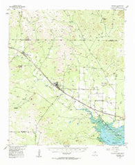 Carlsbad Texas Historical topographic map, 1:62500 scale, 15 X 15 Minute, Year 1957