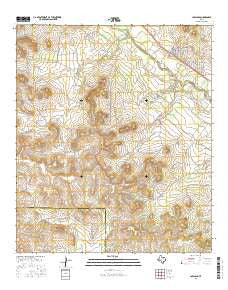 Carlsbad Texas Current topographic map, 1:24000 scale, 7.5 X 7.5 Minute, Year 2016