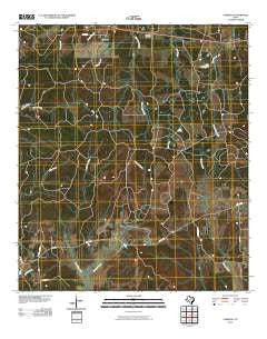 Carmona Texas Historical topographic map, 1:24000 scale, 7.5 X 7.5 Minute, Year 2010