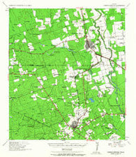 Carrizo Springs Texas Historical topographic map, 1:62500 scale, 15 X 15 Minute, Year 1939