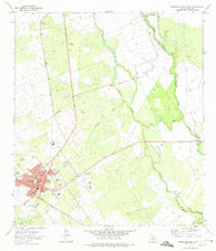 Carrizo Springs East Texas Historical topographic map, 1:24000 scale, 7.5 X 7.5 Minute, Year 1972