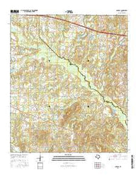 Carroll Texas Current topographic map, 1:24000 scale, 7.5 X 7.5 Minute, Year 2016