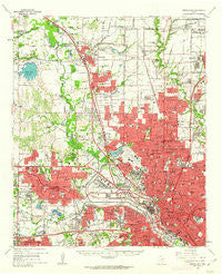Carrollton Texas Historical topographic map, 1:62500 scale, 15 X 15 Minute, Year 1959