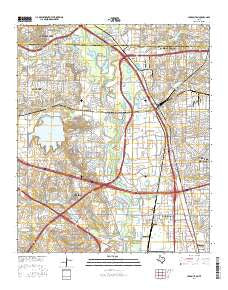 Carrollton Texas Current topographic map, 1:24000 scale, 7.5 X 7.5 Minute, Year 2016