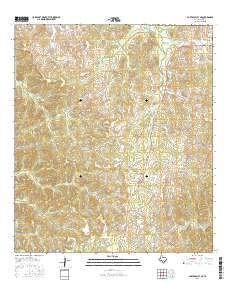 Carta Valley NE Texas Current topographic map, 1:24000 scale, 7.5 X 7.5 Minute, Year 2016