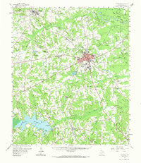 Carthage Texas Historical topographic map, 1:62500 scale, 15 X 15 Minute, Year 1958