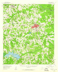Carthage Texas Historical topographic map, 1:62500 scale, 15 X 15 Minute, Year 1958