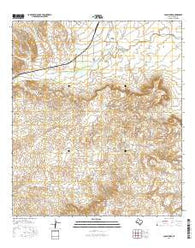 Casa Piedra Texas Current topographic map, 1:24000 scale, 7.5 X 7.5 Minute, Year 2016