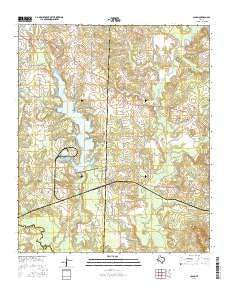 Cason Texas Current topographic map, 1:24000 scale, 7.5 X 7.5 Minute, Year 2016