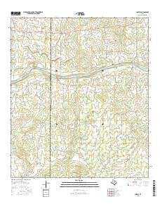 Castell Texas Current topographic map, 1:24000 scale, 7.5 X 7.5 Minute, Year 2016