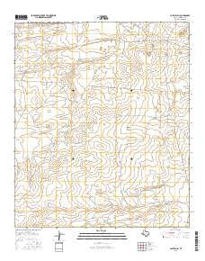 Castile Hill Texas Current topographic map, 1:24000 scale, 7.5 X 7.5 Minute, Year 2016