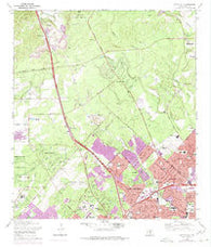 Castle Hills Texas Historical topographic map, 1:24000 scale, 7.5 X 7.5 Minute, Year 1967