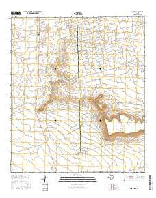 Castle Gap Texas Current topographic map, 1:24000 scale, 7.5 X 7.5 Minute, Year 2016