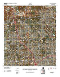 Castle Hills Texas Historical topographic map, 1:24000 scale, 7.5 X 7.5 Minute, Year 2010