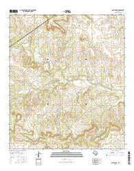 Castle Peak Texas Current topographic map, 1:24000 scale, 7.5 X 7.5 Minute, Year 2016