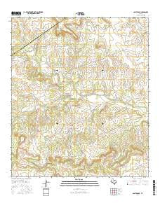 Castle Peak Texas Current topographic map, 1:24000 scale, 7.5 X 7.5 Minute, Year 2016