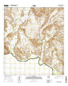 Castolon Texas Current topographic map, 1:24000 scale, 7.5 X 7.5 Minute, Year 2016