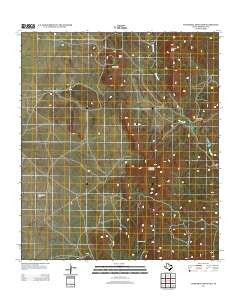 Cathedral Mountain Texas Historical topographic map, 1:24000 scale, 7.5 X 7.5 Minute, Year 2012