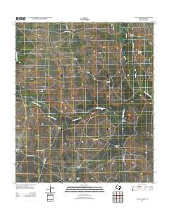 Causey Draw Texas Historical topographic map, 1:24000 scale, 7.5 X 7.5 Minute, Year 2012