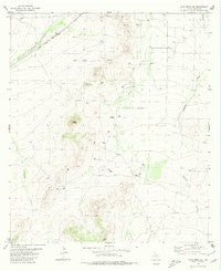 Cave Mesa NE Texas Historical topographic map, 1:24000 scale, 7.5 X 7.5 Minute, Year 1980