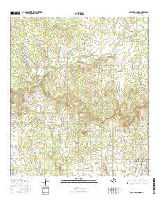 Cave Creek School Texas Current topographic map, 1:24000 scale, 7.5 X 7.5 Minute, Year 2016