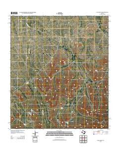 Cave Mesa Texas Historical topographic map, 1:24000 scale, 7.5 X 7.5 Minute, Year 2012