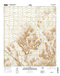 Cave Mesa Texas Current topographic map, 1:24000 scale, 7.5 X 7.5 Minute, Year 2016